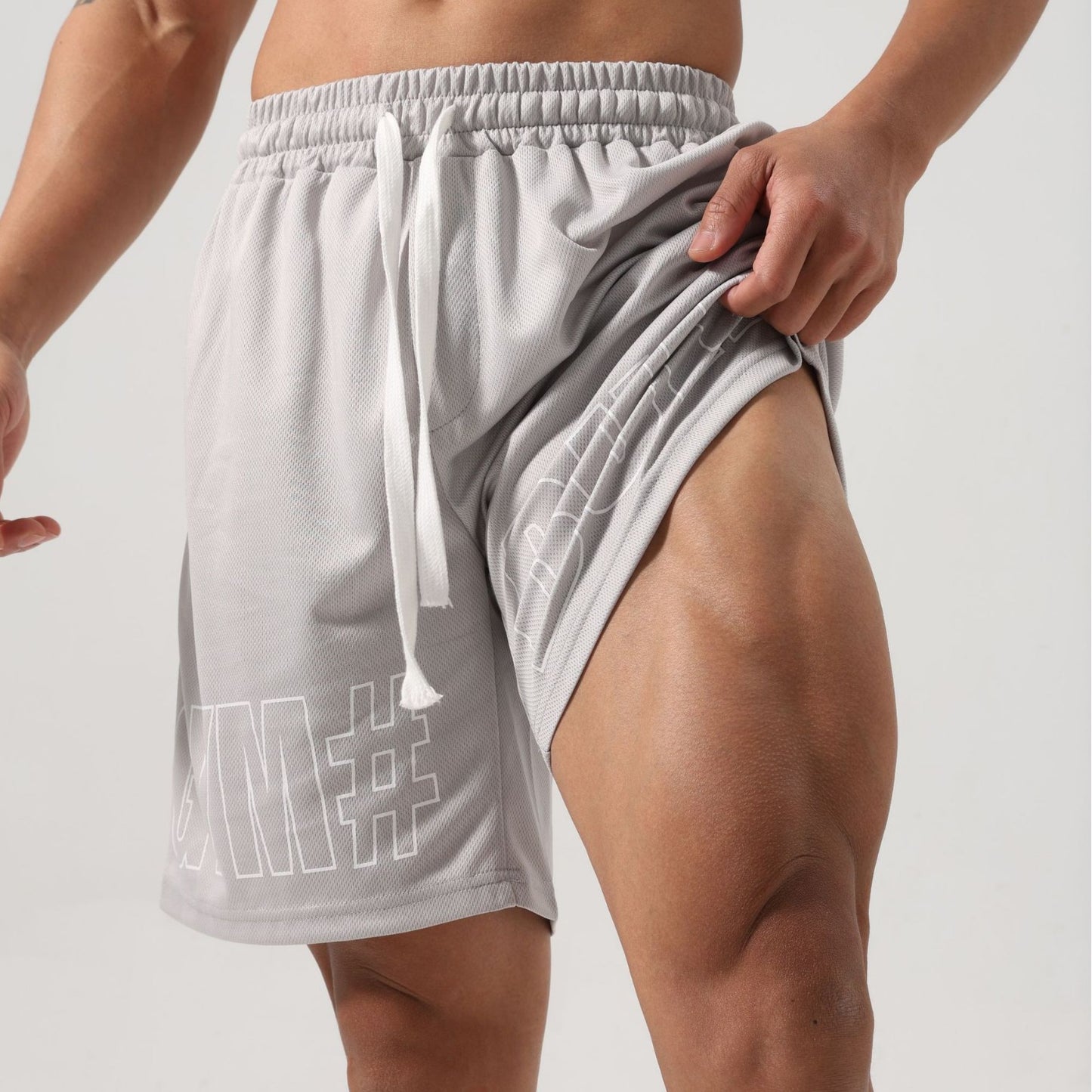 Fitness Breathable Ice Silk Shorts Men